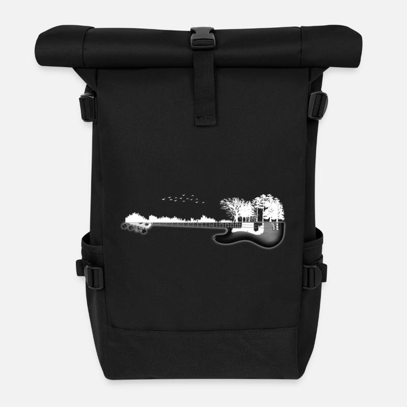 guitare nature - Sac à dos roll top - noir