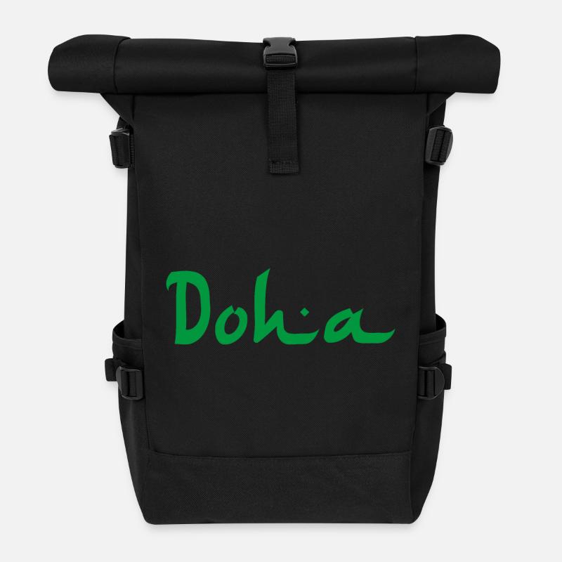 DOHA - Sac à dos roll top - noir