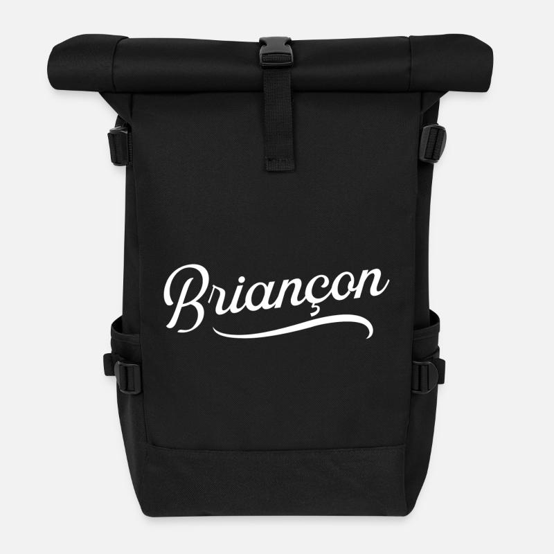 Briançon - Sac à dos roll top - noir