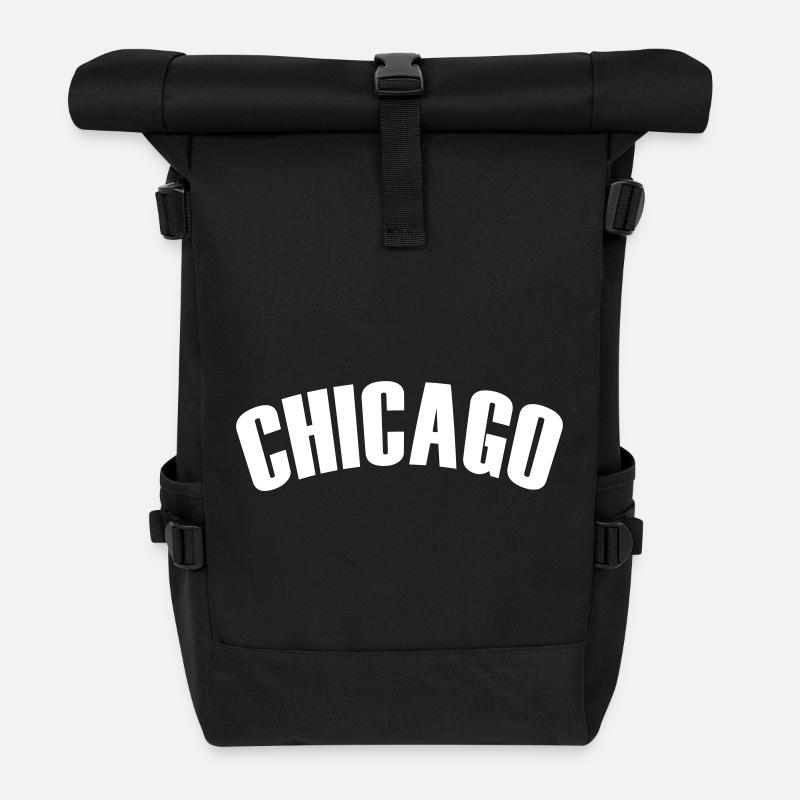 chicago shirt - Rolltop Rucksack - Schwarz