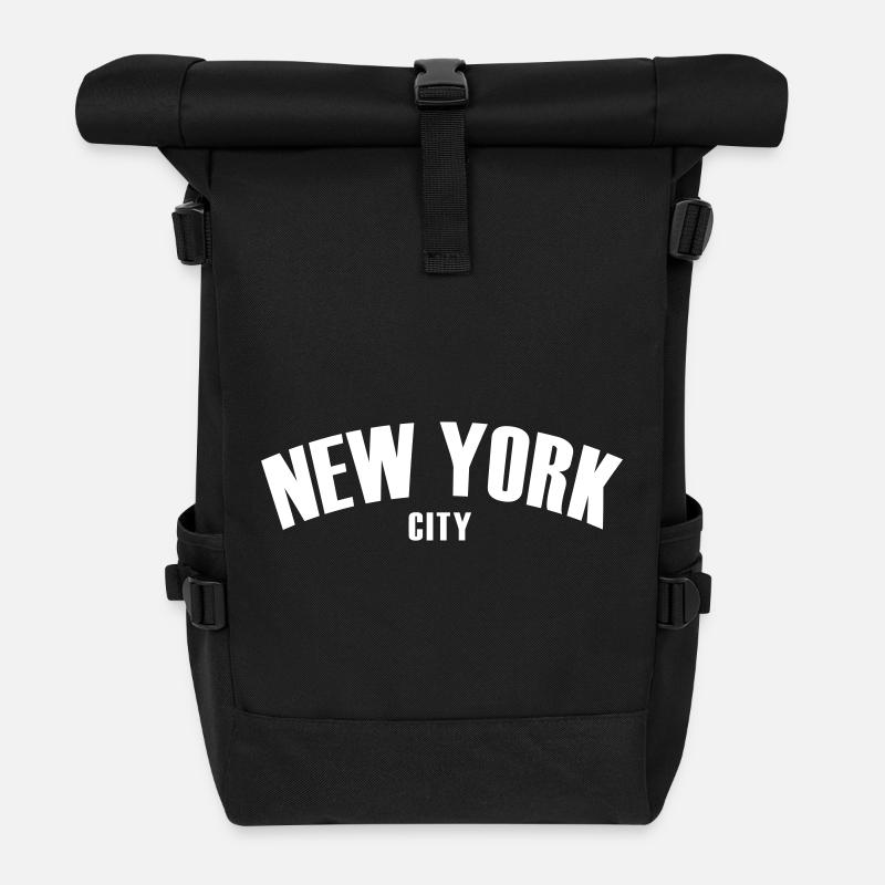 new york shirt - Rolltop Rucksack - Schwarz