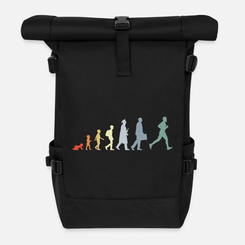 Läufer Evolution - Rolltop Rucksack - Schwarz