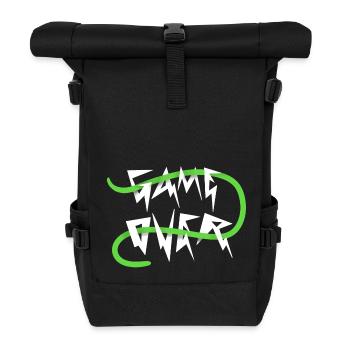 Game Over - Rolltop Rucksack - Schwarz - Vorne