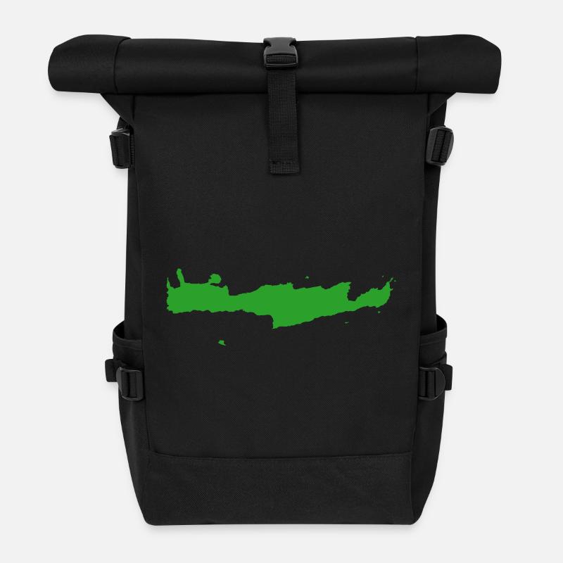 kriti green - Roll Top Backpack - black