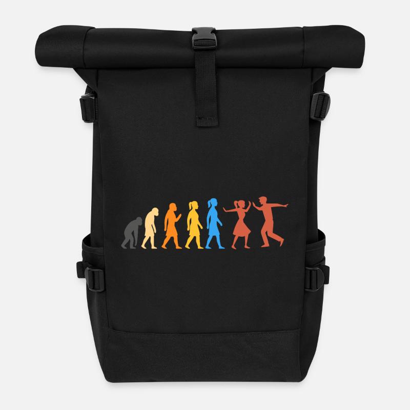 Swing Dance - The Highest Level of Evolution (2) - Roll Top Backpack - black