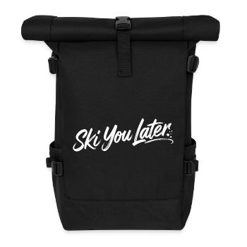 Ski You Later - Roll Top Backpack - black - Front