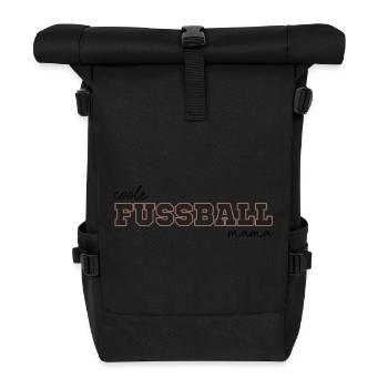 Coole fussball mama - Rolltop Rucksack - Schwarz - Vorne
