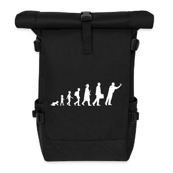 Enfant joueur de fléchettes - Sac à dos roll top - noir - Devant