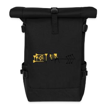 LIbertarian Sumerian Liberty word 2 - Roll Top Backpack - black - Front