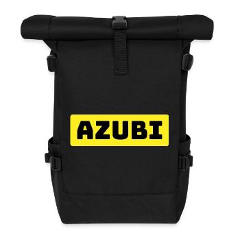 Azubi Tshirt yellow - Rolltop Rucksack - Schwarz - Vorne