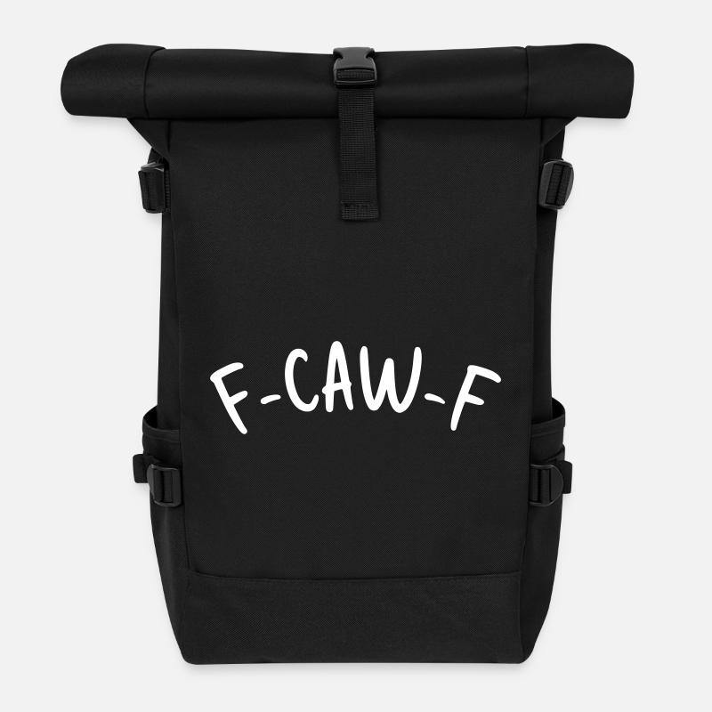 F-Caw-F  - Rolltop Rucksack - Schwarz