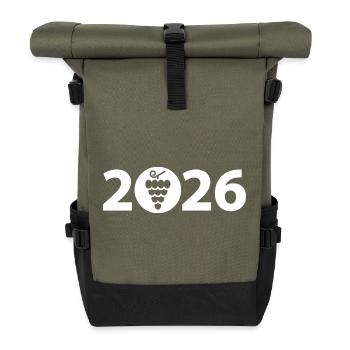 Winegrowers 2026, Wine Festival 2026, Vine 2026 - Roll Top Backpack - olive/black - Front