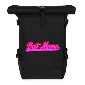 Meilleure typographie rétro Bold de Mama - Sac à dos roll top - noir - Devant