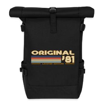 1981 - Rolltop Rucksack - Schwarz - Vorne