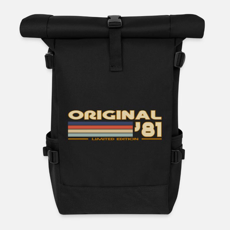 1981 - Rolltop Rucksack - Schwarz