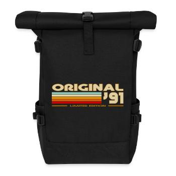 1991 - Roll Top Backpack - black - Front