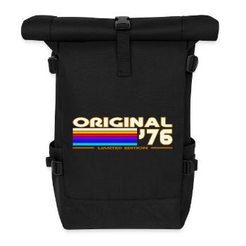 1976 - Rolltop Rucksack - Schwarz - Vorne