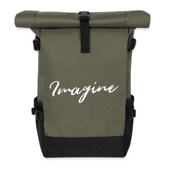 Imagine - Roll Top Backpack - olive/black - Front