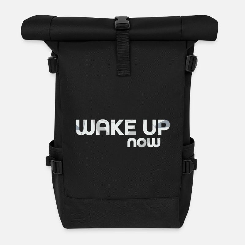 Réveillez-vous maintenant - Sac à dos roll top - noir