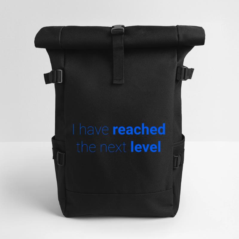 Abstract contrast pattern for self-expression Roll Top Backpack
