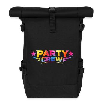 Équipe de fête - Sac à dos roll top - noir - Devant