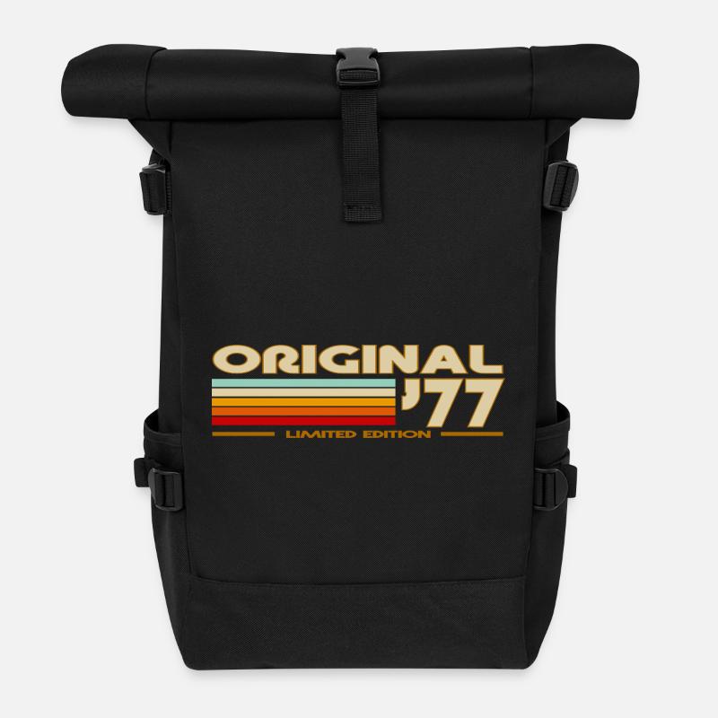 1977 - Roll Top Backpack - black