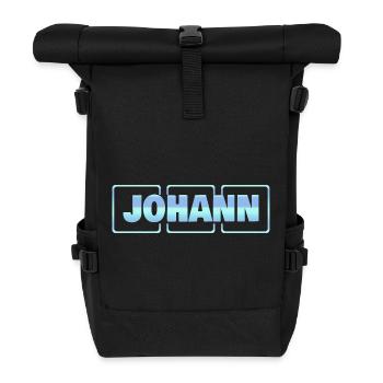 Johann as a baby - Roll Top Backpack - black - Front