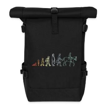 Reitsportler Evolution - Rolltop Rucksack - Schwarz - Vorne