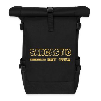 1952 - Roll Top Backpack - black - Front