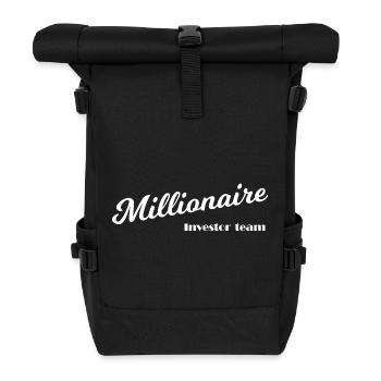 Millionnaires et capitalistes - Sac à dos roll top - noir - Devant