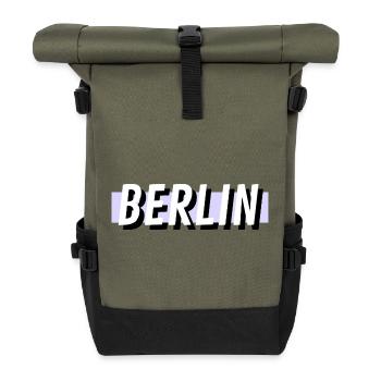 Berlin - Rolltop Rucksack - Olive/Schwarz - Vorne