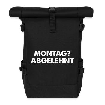 Lundi rejeté - Sac à dos roll top - noir - Devant