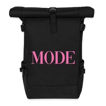 Fashion - Roll Top Backpack - black - Front