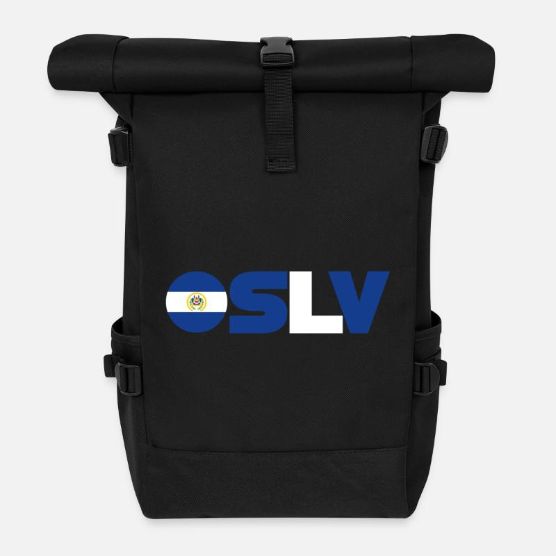 El Salvador - Rolltop Rucksack - Schwarz