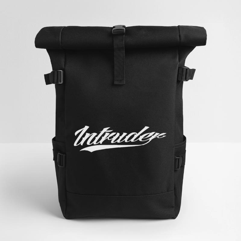 intruder hacker eindringling clan sticker computer Rolltop Rucksack