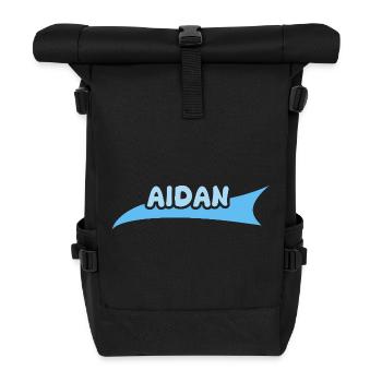 Cadeau pour Aidan - Sac à dos roll top - noir - Devant