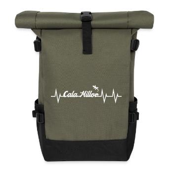Heartbeat Cala Millor - Rolltop Rucksack - Olive/Schwarz - Vorne