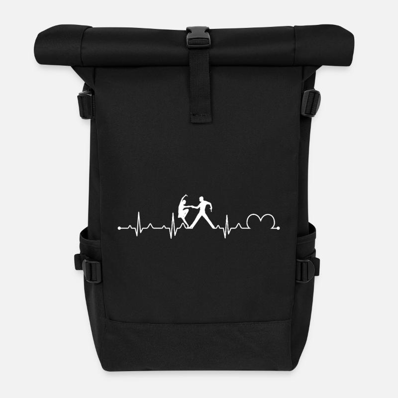 Cha-cha Dancer Ballroom Latin Dance - Rolltop Rucksack - Schwarz