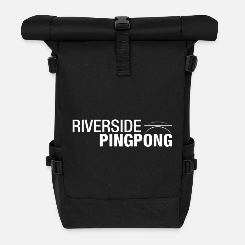 Riverside Pingpong - Roll Top Backpack - black