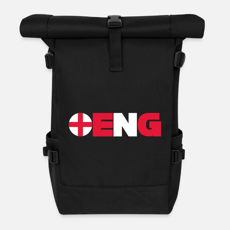 England - Roll Top Backpack - black