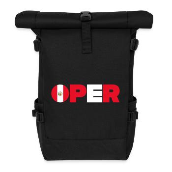 Peru - Rolltop Rucksack - Schwarz - Vorne