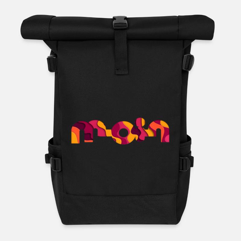 Bonjour - Sac à dos roll top - noir