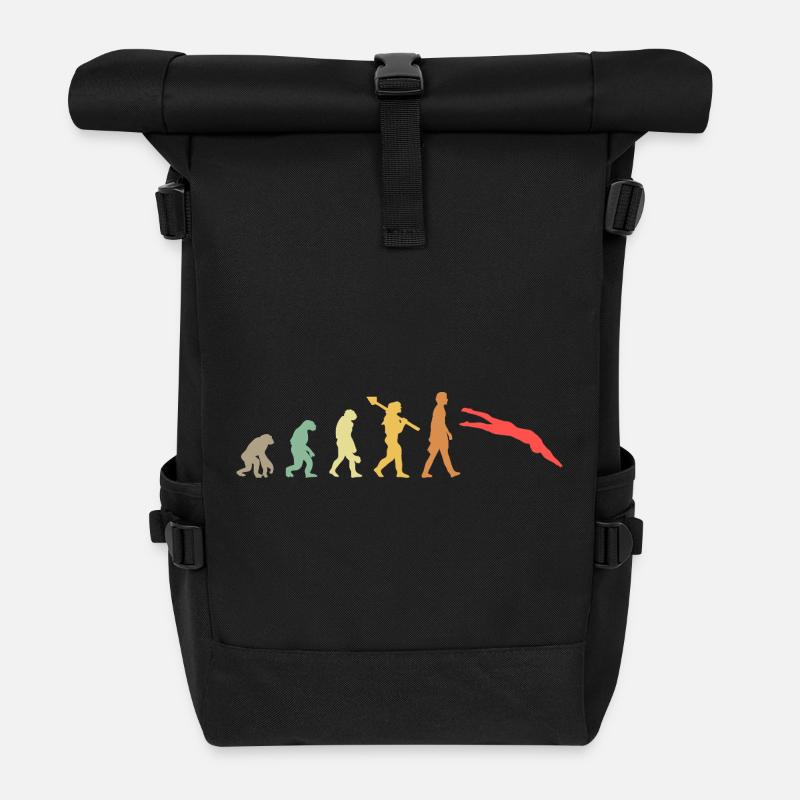 Nageur évolutif - Sac à dos roll top - noir