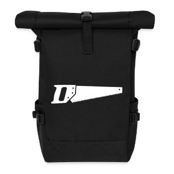 Hand Saw Fox Tail Wood Clean - Roll Top Backpack - black - Front