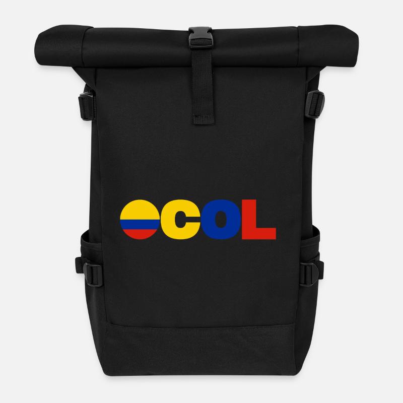 Kolumbien - Rolltop Rucksack - Schwarz