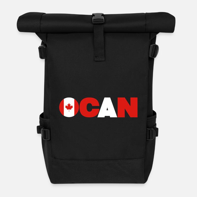 Canada - Sac à dos roll top - noir