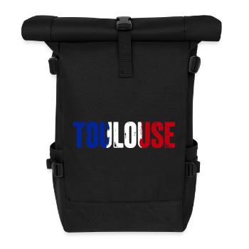 Toulouse Frankreich - Rolltop Rucksack - Schwarz - Vorne