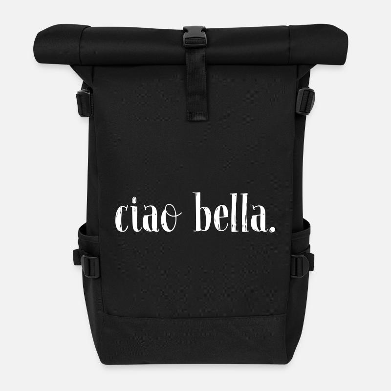ciao bella - Sac à dos roll top - noir