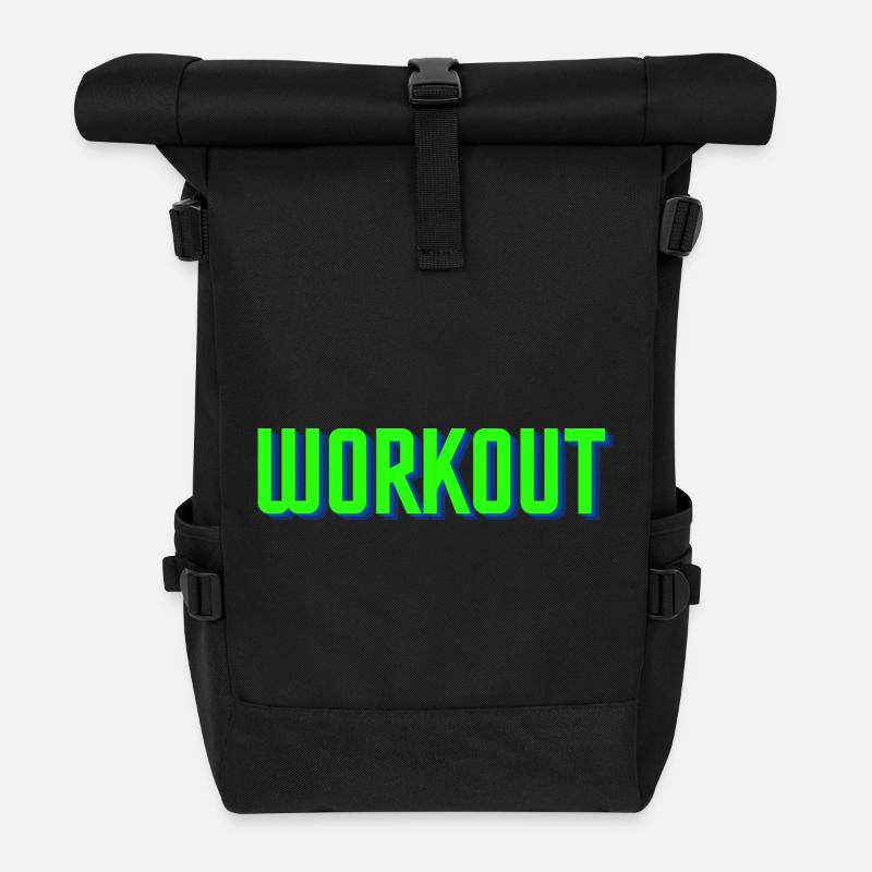 Citation d’entraînement Minimaliste - Sac à dos roll top - noir