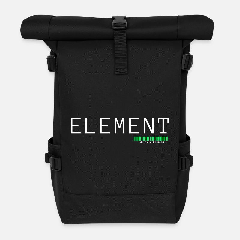 ÉLÉMENT | Architectes minimalistes du design Essence - Sac à dos roll top - noir